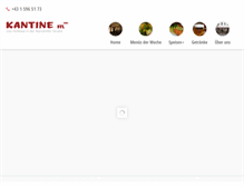 Tablet Screenshot of kantine.at