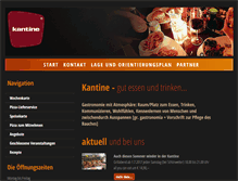 Tablet Screenshot of kantine.co.at